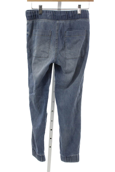 Bella Dahl Women Jogger Pants Blue Tencel Lyocell Mid Rise Size XS