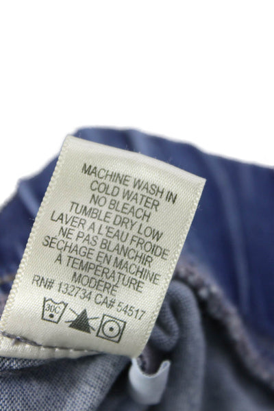 Bella Dahl Women Jogger Pants Blue Tencel Lyocell Mid Rise Size XS