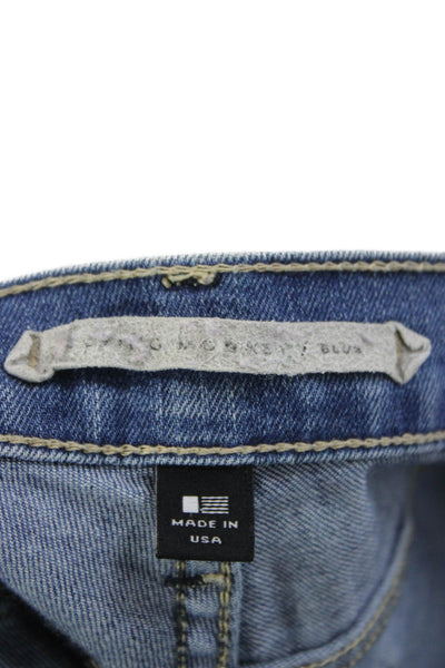 Flying Monkey Womens Skinny Blue Mid Rise Cotton Blend Jeans Size 25