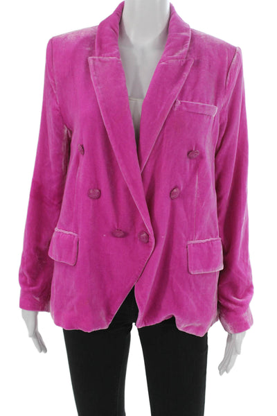 L'Agence Women Blazer Pink Button Long Sleeve Size 6