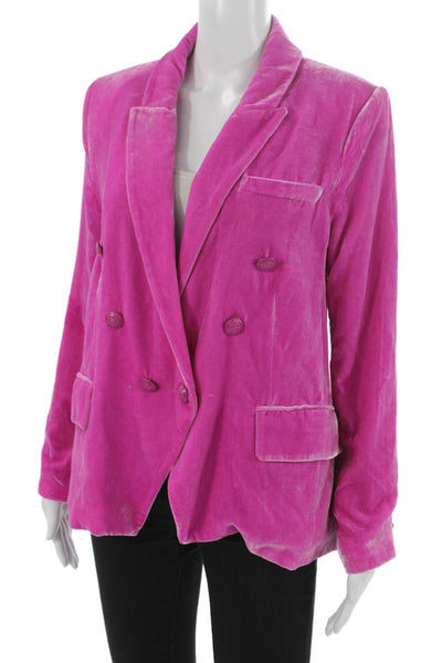 L'Agence Women Blazer Pink Button Long Sleeve Size 6
