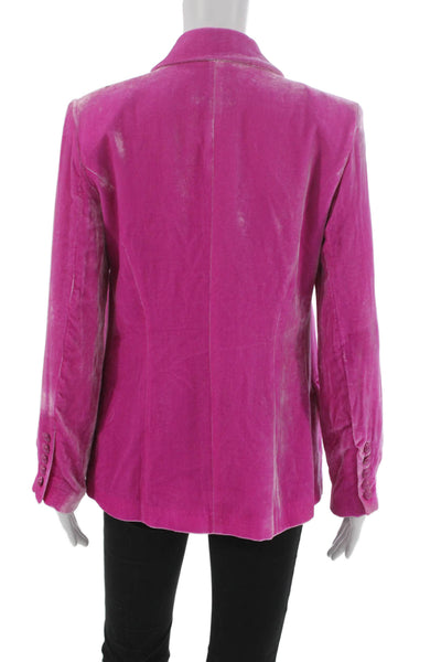 L'Agence Women Blazer Pink Button Long Sleeve Size 6
