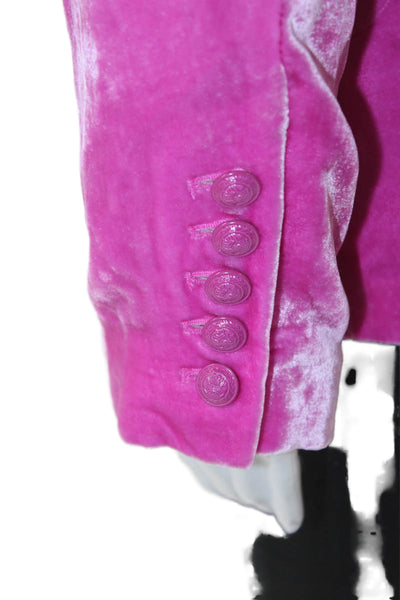 L'Agence Women Blazer Pink Button Long Sleeve Size 6