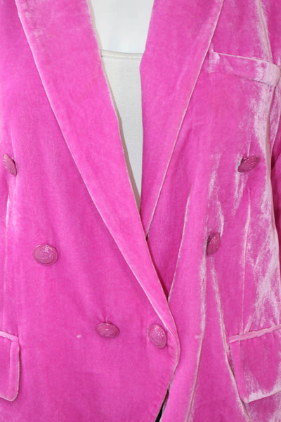 L'Agence Women Blazer Pink Button Long Sleeve Size 6