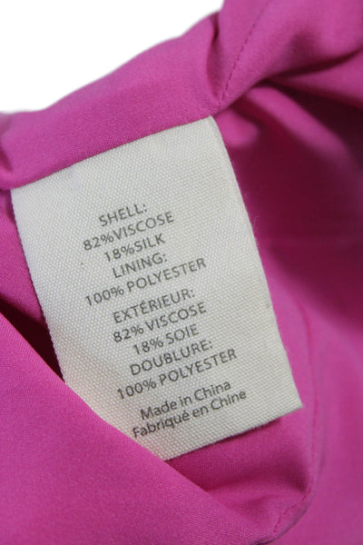 L'Agence Women Blazer Pink Button Long Sleeve Size 6