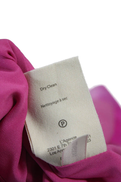 L'Agence Women Blazer Pink Button Long Sleeve Size 6