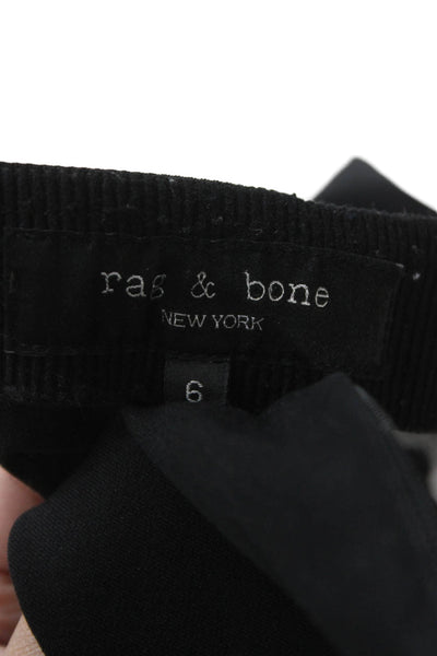 Rag & Bone Womens Ankle Leggings Black Cotton Size 6