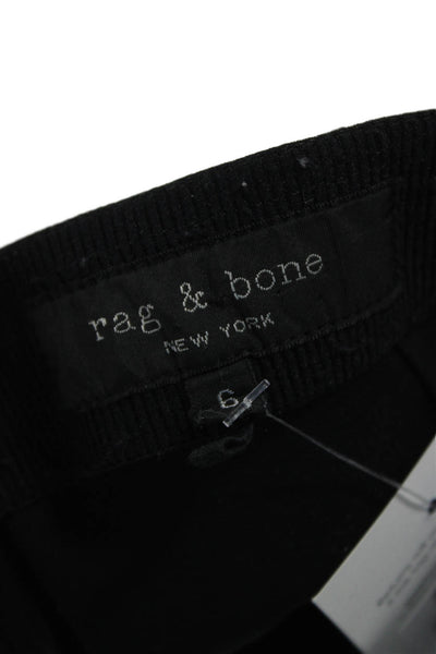 Rag & Bone Womens Black Stretch Solid Ankle Leggings Size 6
