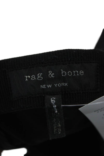 Rag & Bone Women Ankle Leggings Black Cotton Size 6