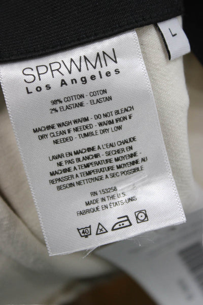 SPRWMN Womens Beige High Rise Dress Pants Zip Size L