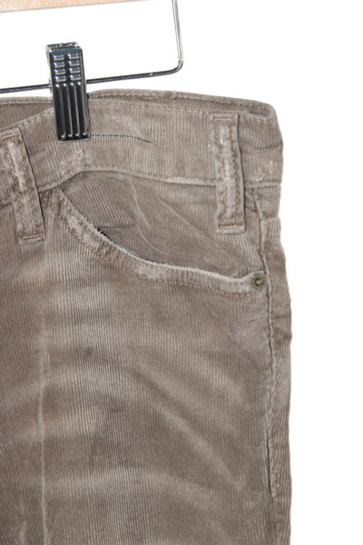 Current/Elliott Womens Skinny Jeans Brown Cotton Button Size 29