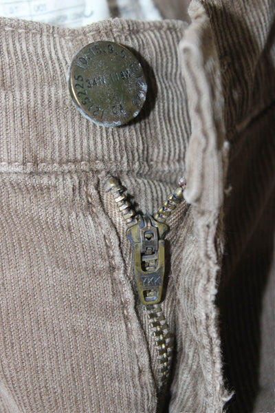 Current/Elliott Womens Skinny Jeans Brown Cotton Button Size 29