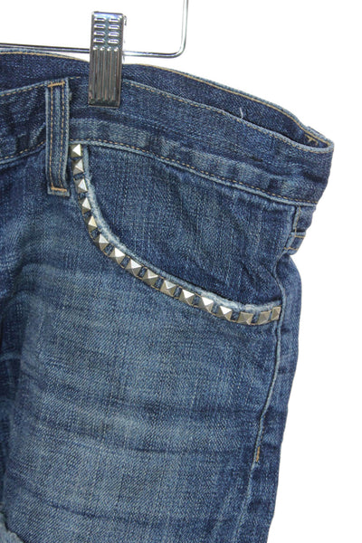 Current/Elliott Womens Boyfriend Shorts Blue Size 28