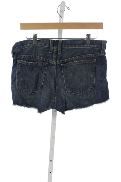 Current/Elliott Womens Boyfriend Shorts Blue Size 28