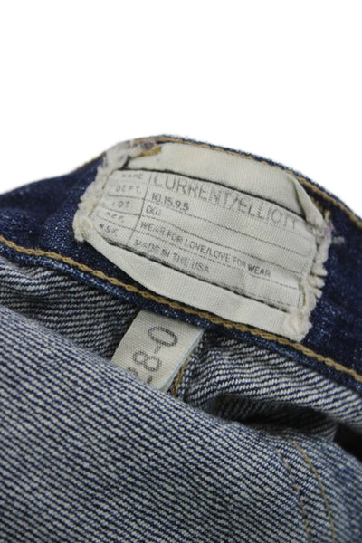 Current/Elliott Womens Boyfriend Shorts Blue Size 28