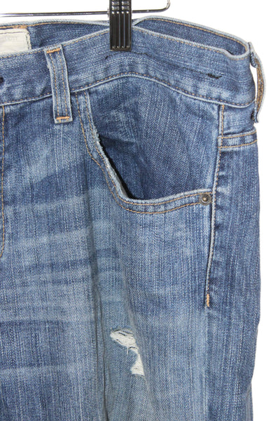Current/Elliott Women Boyfriend Jeans Blue Mid Rise Size 29