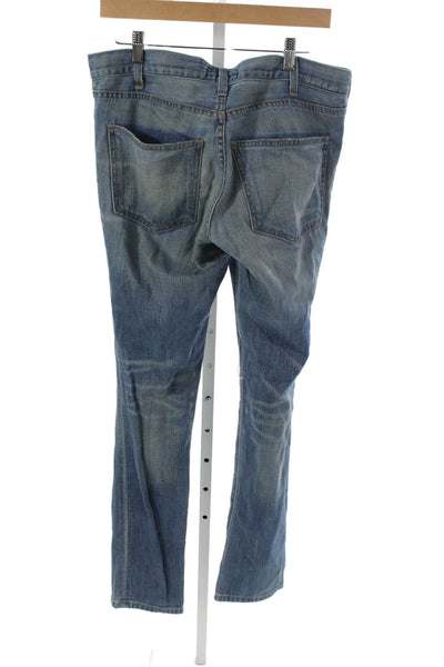Current/Elliott Womens Skinny Jeans Blue Cotton Mid Rise Size 30