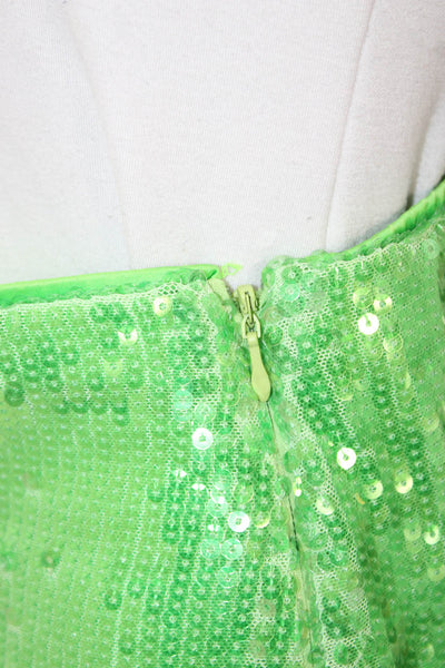 Show Me Your Mumu Womens Mini Skort Green Polyester Zip Size L