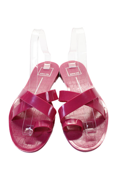 Dolce Vita Womens Crossed Strap Sandals Pink Size 6.5