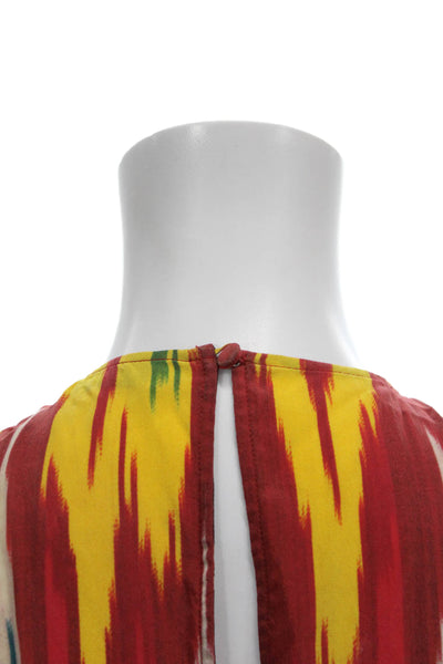 Altuzarra Women Silk Geometric Halter Tunic Multicolor Size 40