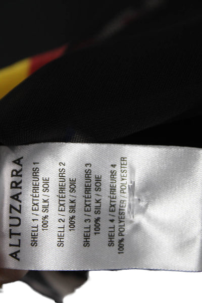 Altuzarra Women Silk Geometric Halter Tunic Multicolor Size 40