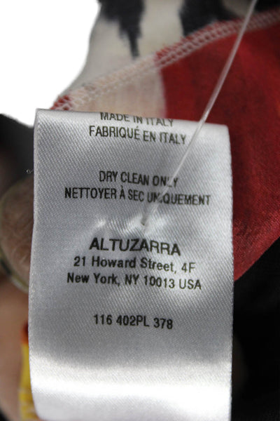 Altuzarra Women Silk Geometric Halter Tunic Multicolor Size 40