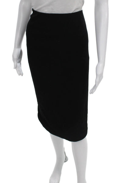 Dolce & Gabbana Women Straight Pencil Viscose Black Knee Length Skirt Size 42