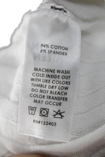 Cotton Citizen Women Cropped Tank White Sleeveless Crew Neck Size M