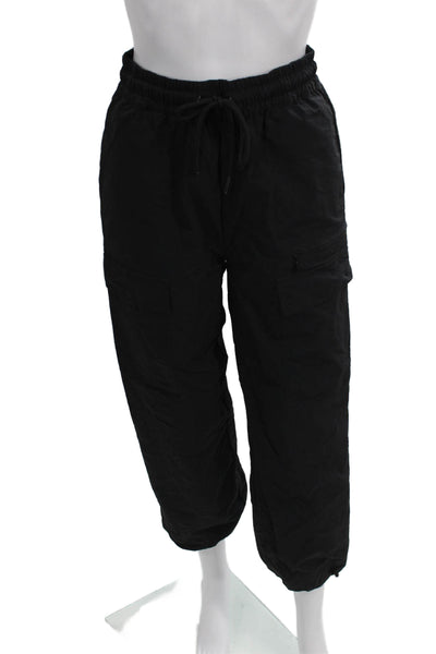 Misha Womens Black Cargo Pants Drawstring Size XS