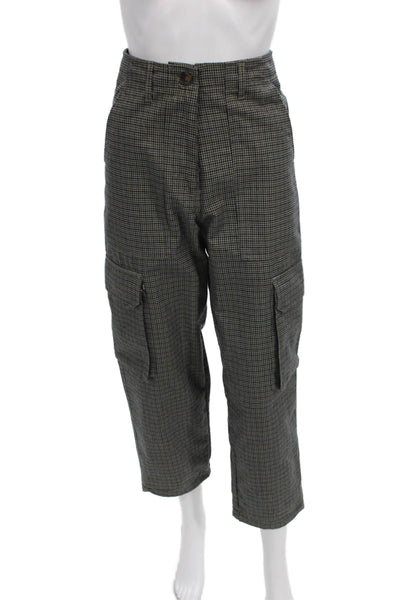Kith Unisex Adults Cargo Pants Multicolor Check 80% Polyester Size XS