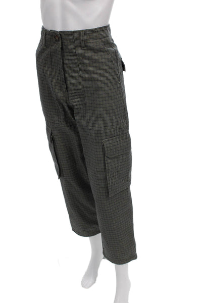 Kith Unisex Adults Cargo Pants Multicolor Check 80% Polyester Size XS