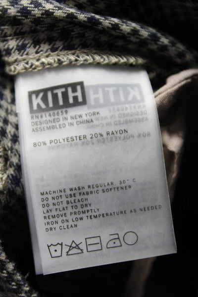 Kith Unisex Adults Cargo Pants Multicolor Check 80% Polyester Size XS