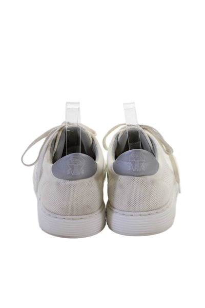 Brunello Cucinelli Mens Lace Up Low Top Sneakers White Size 42 12