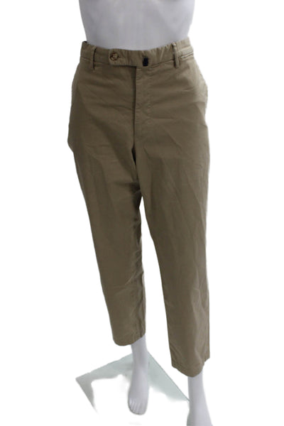 Incotex Mens Chino Pants Beige Cotton Button Size 46