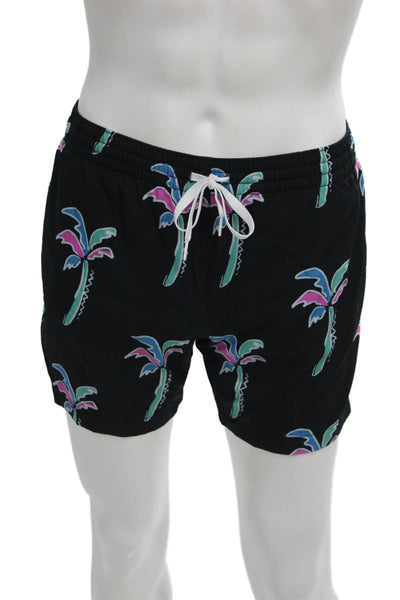 Chubbies Mens Black Floral Tropical Mesh Shorts Size S