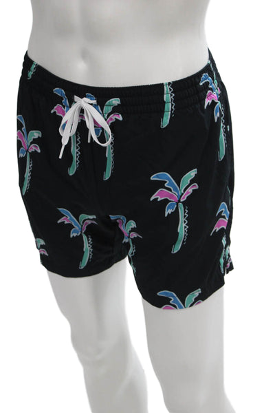 Chubbies Mens Black Floral Tropical Mesh Shorts Size S