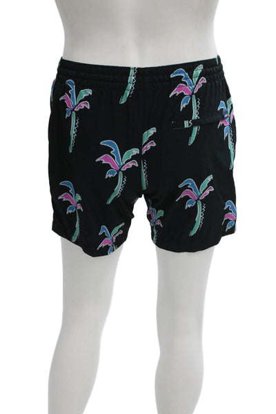 Chubbies Mens Black Floral Tropical Mesh Shorts Size S