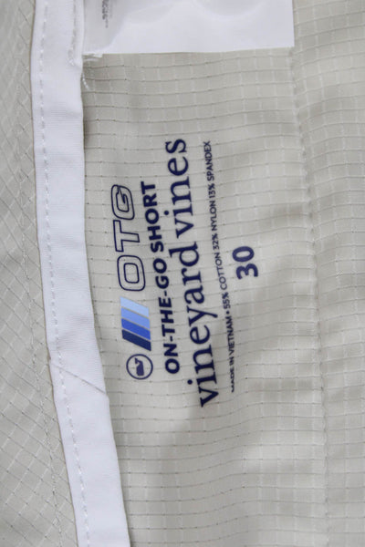 Vineyard Vines Mens Chino Shorts White Size 30
