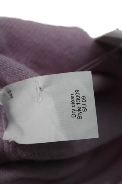 Elie Tahari Women Purple Knit Crewneck Sleeveless Vest Size S