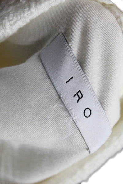 IRO Womens White Button Basic Jacket 100% Cotton Long Sleeve Size S