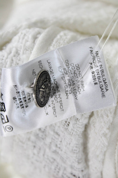 IRO Womens White Button Basic Jacket 100% Cotton Long Sleeve Size S