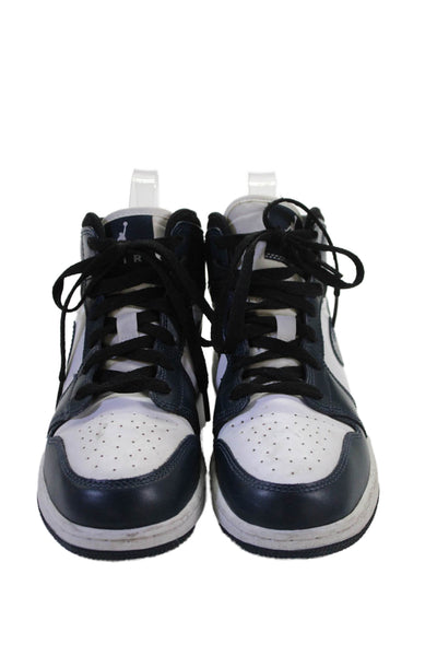 Nike Womens Air Jordan 1 Retro High OG Sneakers Purple Yellow Size 6.5