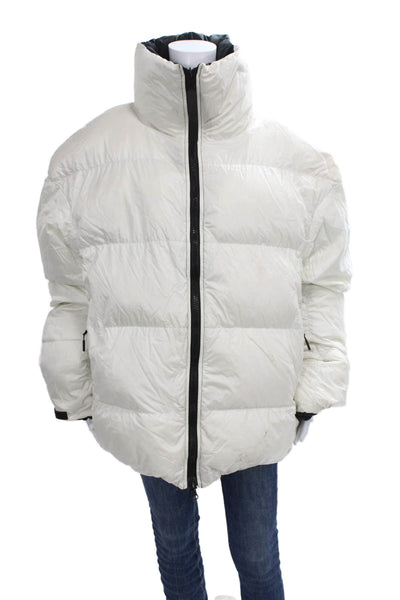 Canada Goose Unisex Adults Puffer Jacket Black Polyamide Zip Winter Size L