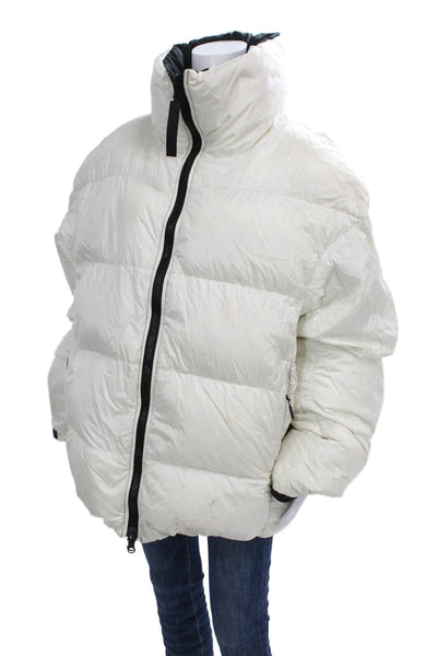 Canada Goose Unisex Adults Puffer Jacket Black Polyamide Zip Winter Size L