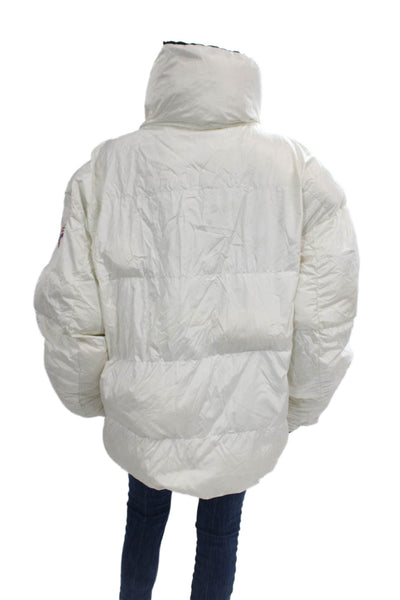 Canada Goose Unisex Adults Puffer Jacket Black Polyamide Zip Winter Size L