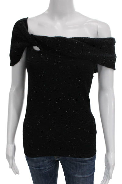 Autumn Cashmere Womens Cashmere Cowl Neck Pullover Sweater Black Size S