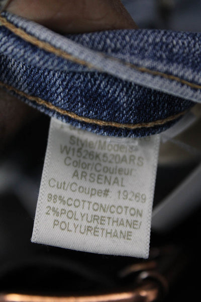 Rag & Bone Womens Skinny Jeans Blue Mid Rise 25in Inseam Size 25