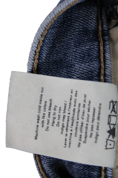 Rag & Bone Womens Skinny Jeans Blue Mid Rise 25in Inseam Size 25