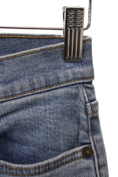 Re/Done Women Skinny Jeans Blue Cotton Size 24