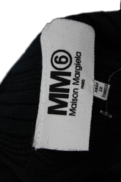 MM6 Maison Margiela Womens Sweater Dress Blue V-Neck Sleeveless Size XS